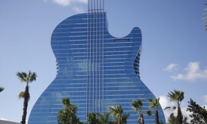 The guitar hotel at the Seminole Hard Rock Hotel & Casino Hollywood