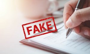 A picture of a fake signature list for a story about a man being arrested for alleged use of dead people's signatures in the 2022 Florida casino expansion ballot initiative.