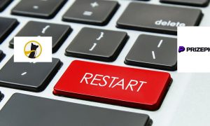 A picture of a 'restart' button for a story about how two DFS operators resumed pick 'em games in Florida