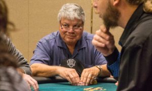 A picture of Larry Frank from a previous charity poker event at the Seminole Hard Rock Hollywood.
