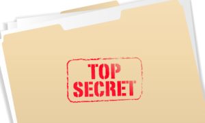 A "top secret" folder