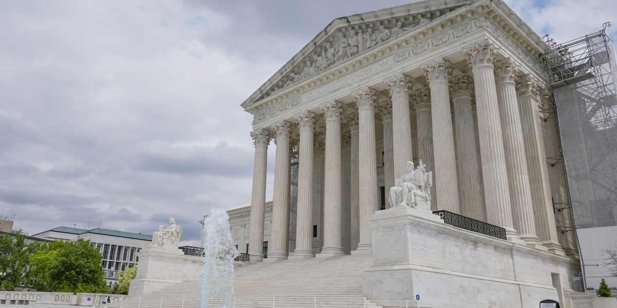 A picture of the Supreme Court in April 2024
