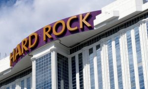 The exterior of the Hard Rock Casino in Atlantic City, also owned by the Seminole Tribe of Florida