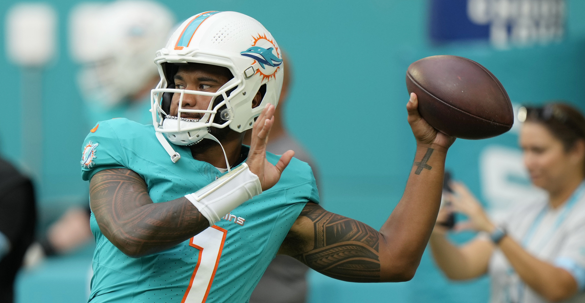 Miami Dolphins quarterback Tua Tagovailoa