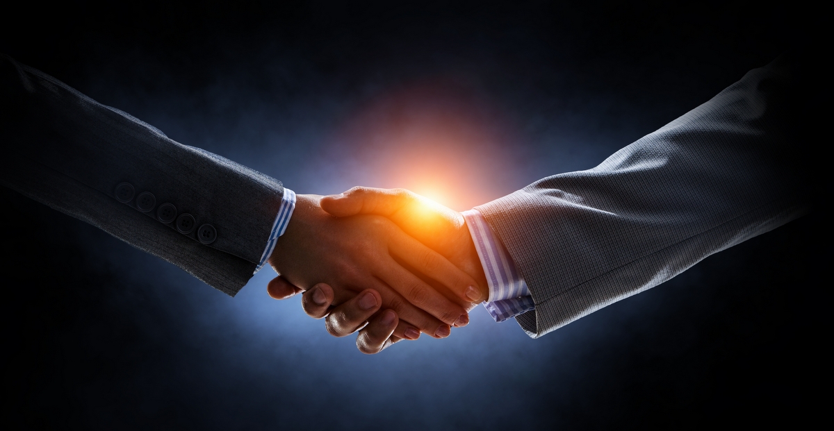 A picture of a handshake