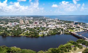 Melbourne, Florida aerial view