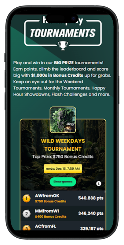 Horseplay_Wild_Weekday_Tournament_App_Screenshot