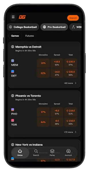 OG Predictions app - College Basketball