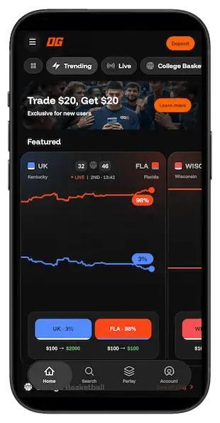 OG Predictions app - Home page