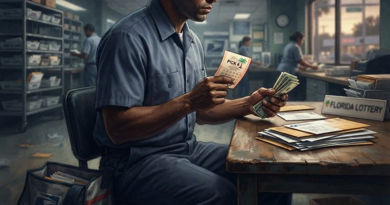 Florida postal worker accused of stealing and cashing winning lottery ticket mailed to player